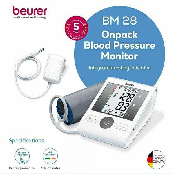 Netmeds | Beurer Blood Pressure Monitor with Adaptor (BM 28)