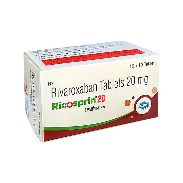 RICOSPRIN 20mg Tablet 10's - Blood Clot-Ant