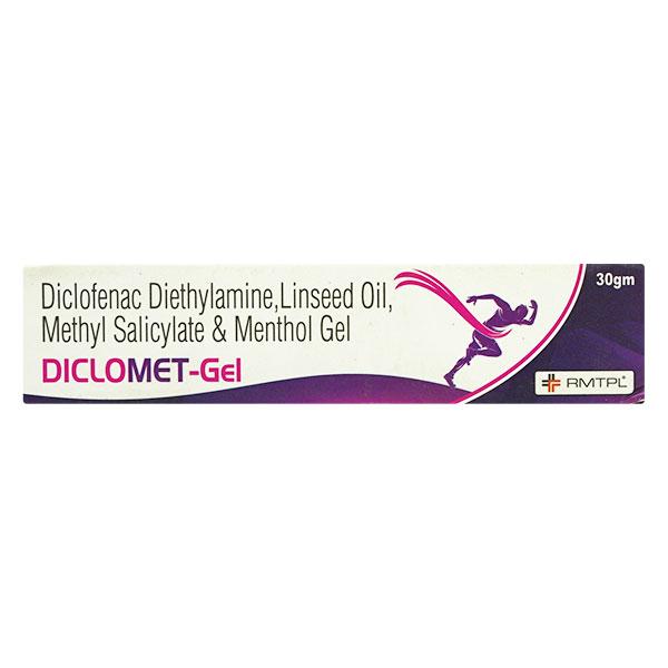 DICLOMET Gel 30gm - Pain relief-Nsa