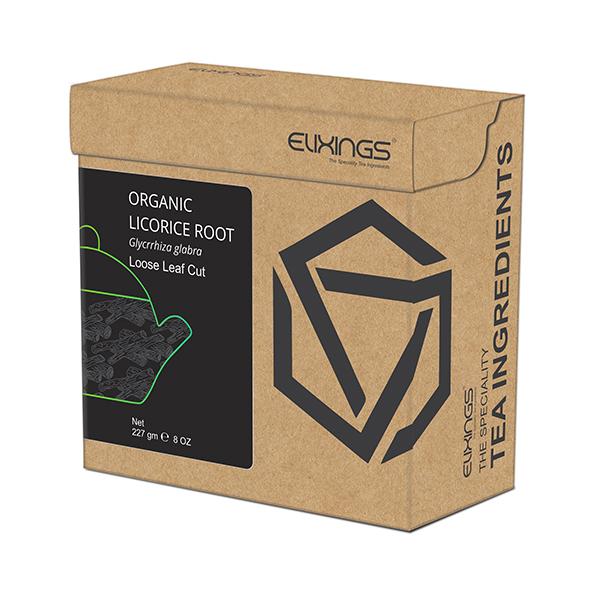 Elixings Organic Tea Ingredient Loose Leaf Cut - Licorice Root 227 gm - Teas