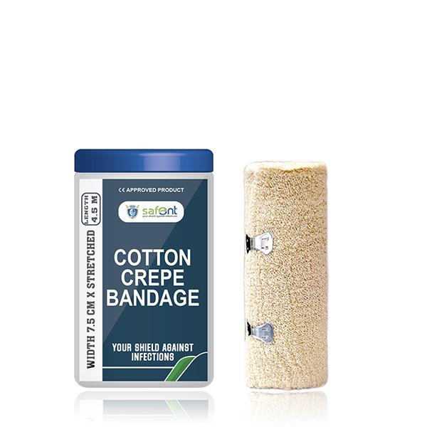 Netmeds | Safent Cotton Crepe Bandage (7.5 cm X 4.5 m)