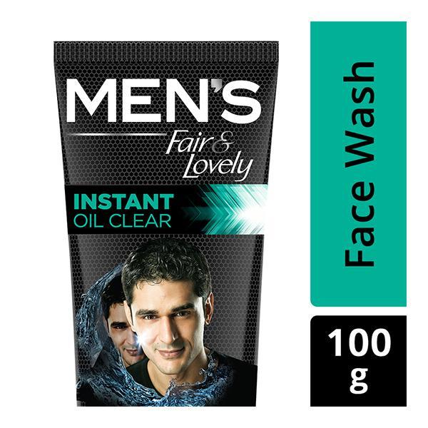 Fair & Lovely Men's Instant Oil Clear Magnet Action Face wash 100 gm - Face Wash & Cleansers