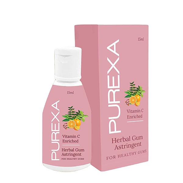 Netmeds | Purexa Herbal Gum Astringent - Vitamin C (Pack of 3 x 15 ml)
