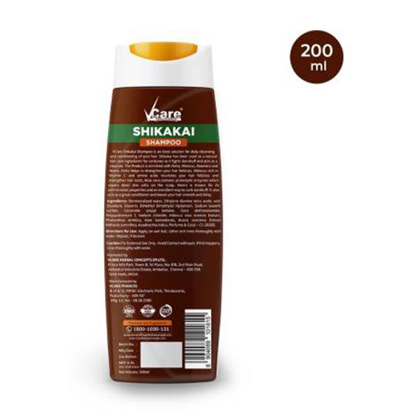 VCare Shikakai Shampoo (Pack of 2 x 200 ml) - Shampoos