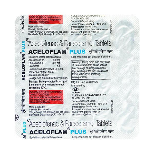 ACELOFLAM PLUS Tablet 15's - Pain relief-Nsa