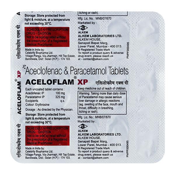Aceloflam XP Tablet 15'S - Pain relief-Nsa