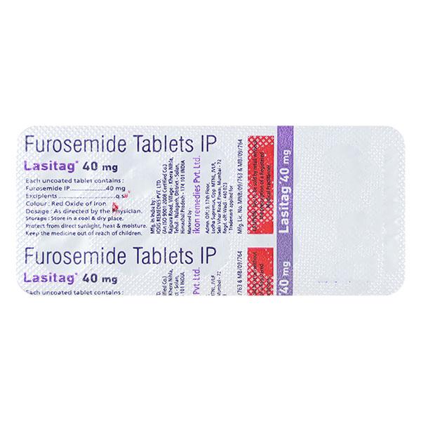 LASITAG 40mg Tablet 10's - Hypertension-Diu