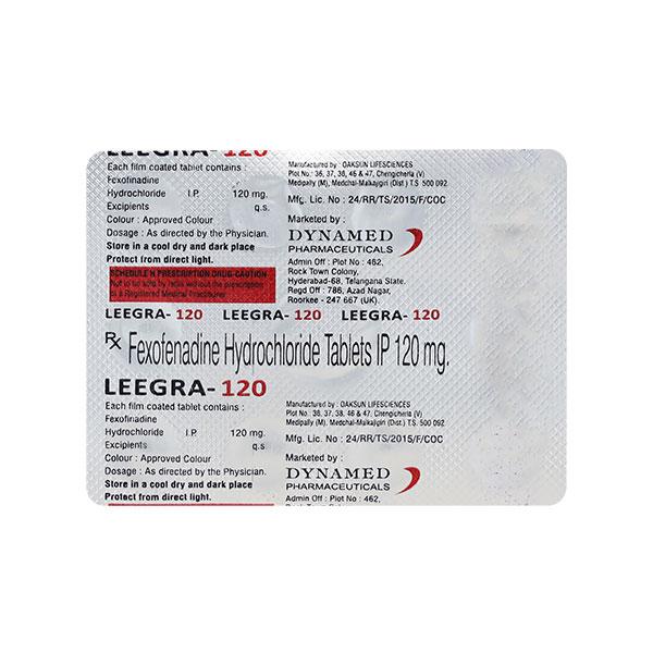 LEEGRA 120 Tablet 10's - Allergies-Ant
