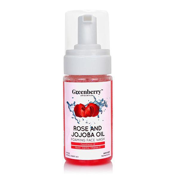 Greenberry Organics Foaming Face Wash - Rose & Jojoba Oil 100 ml
