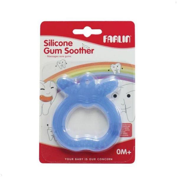 Farlin Silicone Gum Soother (0+ Months) - Blue 1's - Pacifiers & Teethers
