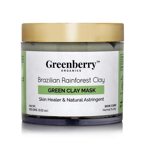 Greenberry Organics Brazilian Rainforest Green Clay Mask 100 gm
