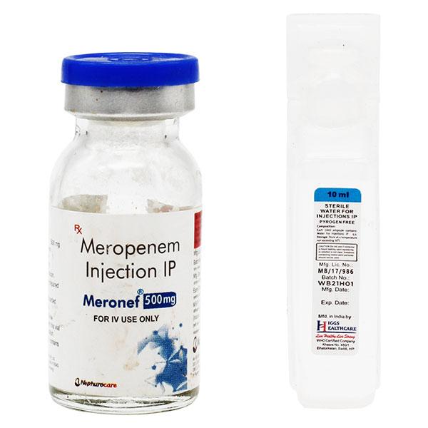 MERONEF 500mg Injection 1's - Bacterial Infections-OBL