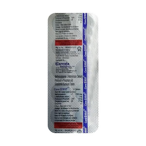 CARE 9 NVP Tablet 10's - Vomitting/Emesis-Ant