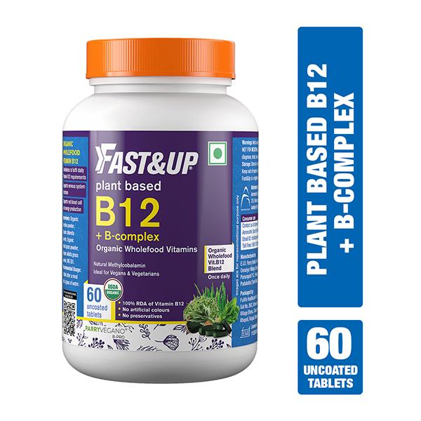 Netmeds | Fast&Up Plant Based B-12 + B-Complex Uncoated Tablet 60's