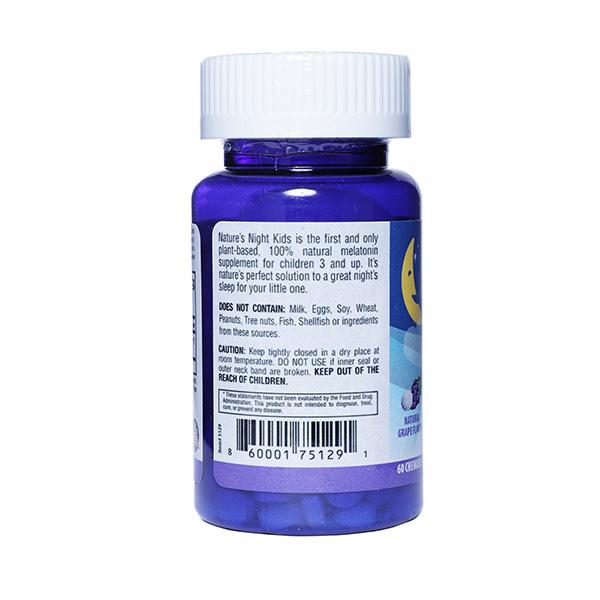 Natures Night kids Chewable Tablet - Natural Grape Flavour 60's - Multi-Vitamins