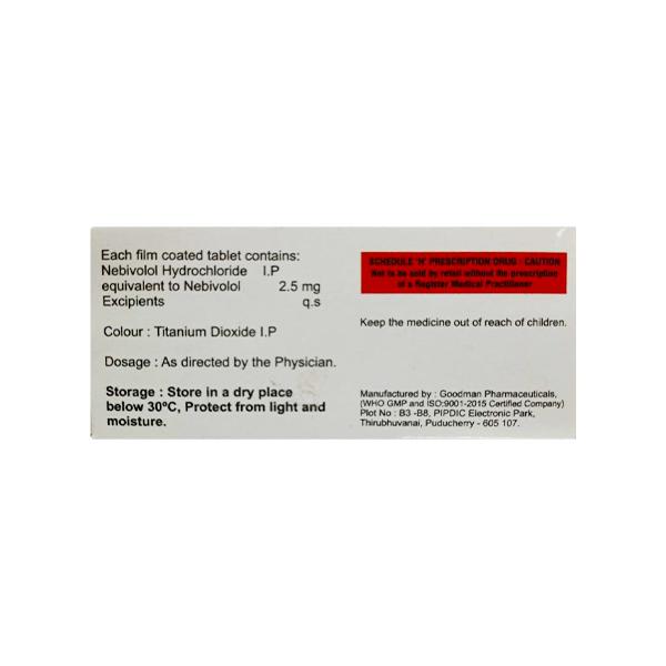 NEBIPURE 2.5 Tablet 10's - Hypertension-Bet