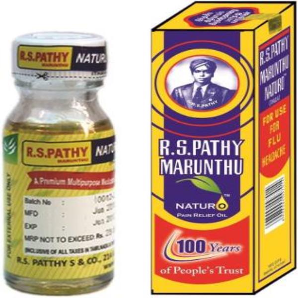 Netmeds | RS Pathy Marunthu Naturo Pain Relief Drops 20 ml