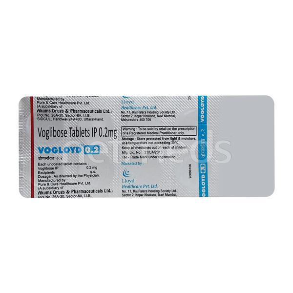 Vogloyd 0.2mg Tablet 10'S - Diabetes-Ant