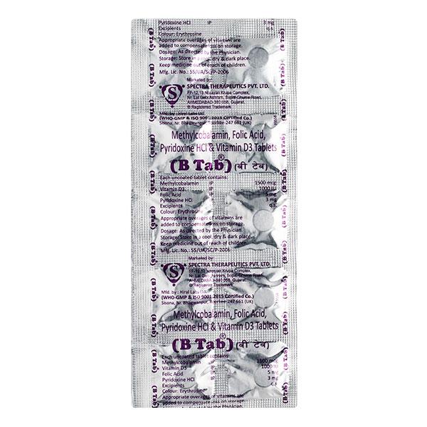 B TAB Tablet 10's - Supplements-Vam