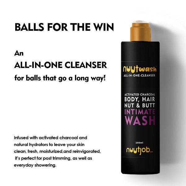 Nuutwash Activated Charcoal Intimate Wash 200 ml - Intimate Hygiene