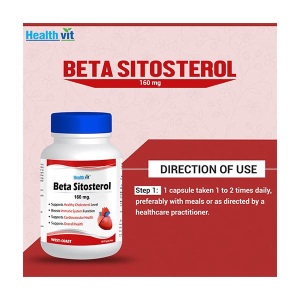 Healthvit Beta-Sitosterol 160 mg Capsule 60's - Vital Health