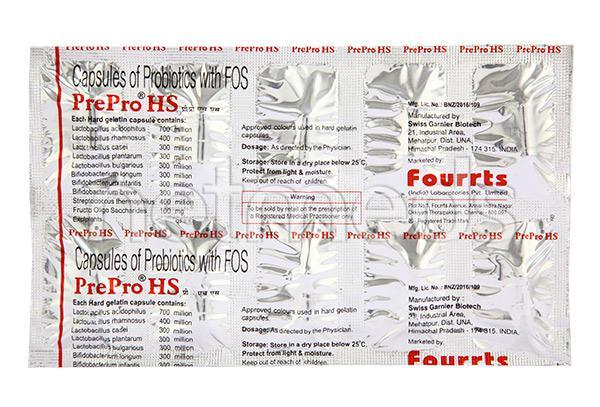 Prepro HS Capsule 10'S - Gastro Intestinal Motility Disorders-GIT