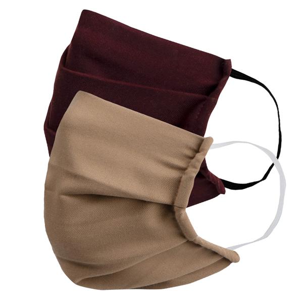 Faballey Blush 2 Ply Pleated Reusable Mask Set (2 Pcs) - Face Mask