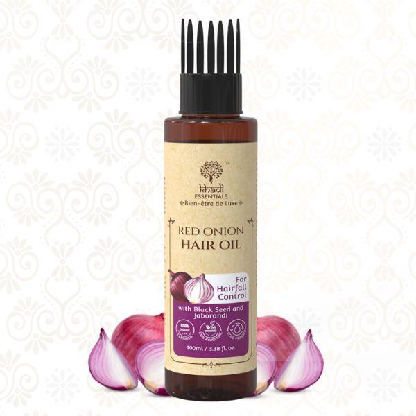Khadi Essentials Hair Oil - Red Onion & Black Seed Oil 100 ml - Hair Oils