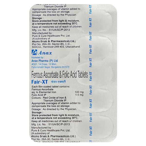 FAIR XT Tablet 10's - Supplements-Vam