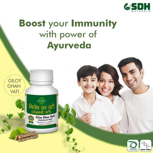 Shree Dhanwantri Herbals Giloy Ghan Vati 400's - Giloy