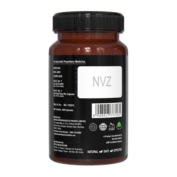 Pure Nutrition Menizin Veg Capsule For Men 60's - Sexual Care