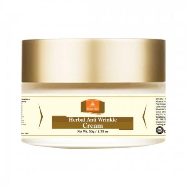 Khadi Pure Herbal Anti Wrinkle Cream 50 gm - Creams/Oils/Lotions