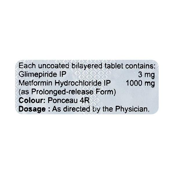 GLIMINYLE M FORTE 3mg Tablet 10's - Diabetes-Ant