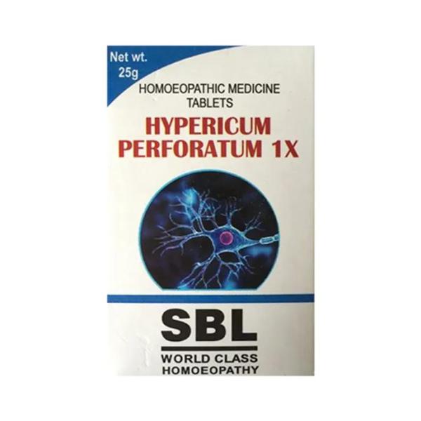 SBL Hypericum Perforatum 1X Tablet 25 gm - Triturations (Homeo Tablets)