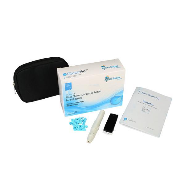 Apollo Sugar Glucome Glucometer with Test Strips 200's - Blood Glucose Monitors/Strips