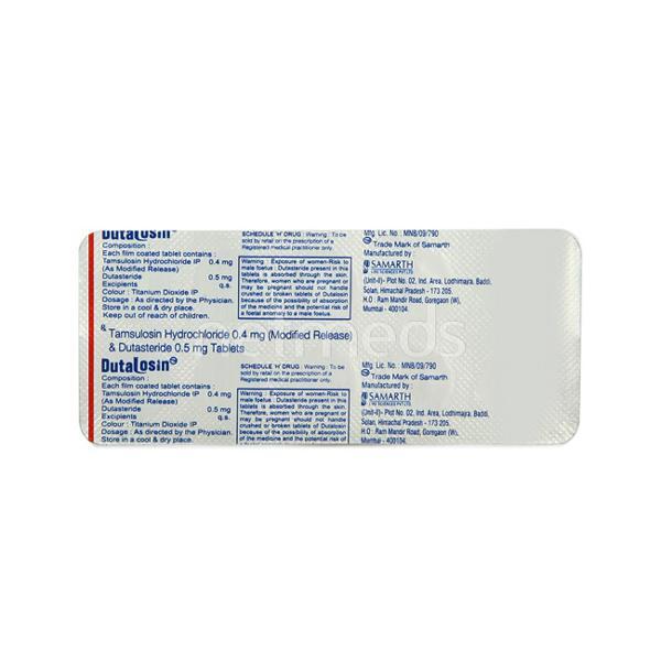 Dutalosin Tablet 10'S - Bladder And Prostate Disorders-Dru