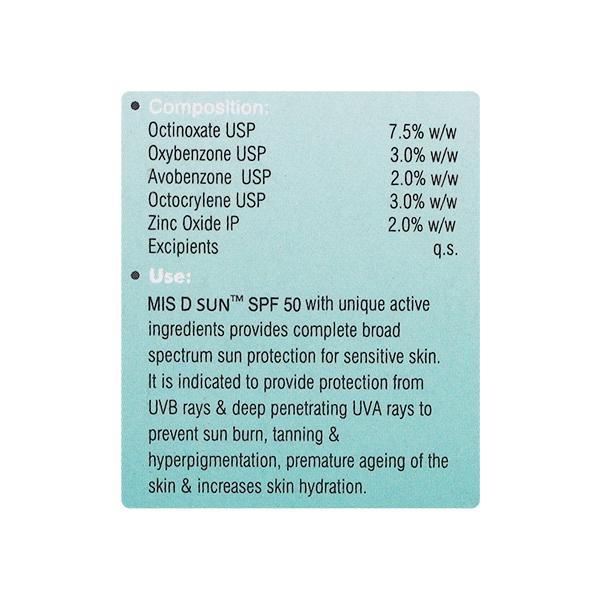 MIS D SUN SPF 50 PA+++ SUNSCREEN Lotion 50ml - Sunscreen Preparations-Oth