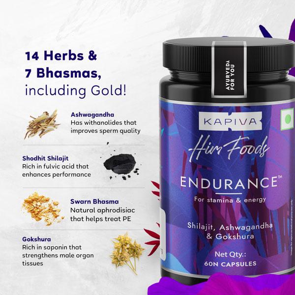 Kapiva Himfoods Endurance Capsule 60's - Sexual Healthcare