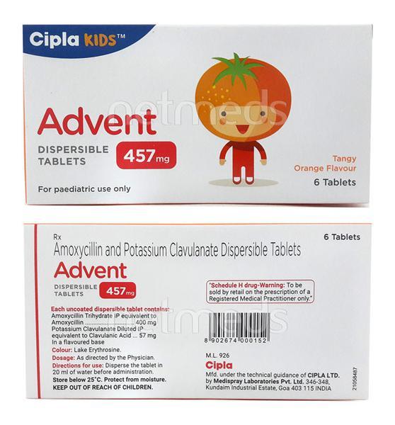 Advent DT 457mg Tablet 6'S - Bacterial Infections-Pen