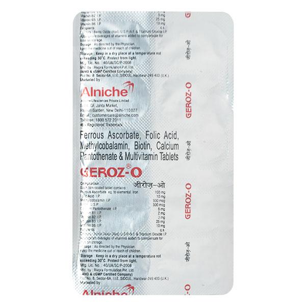 Geroz O Tablet 10'S - Supplements-Vma