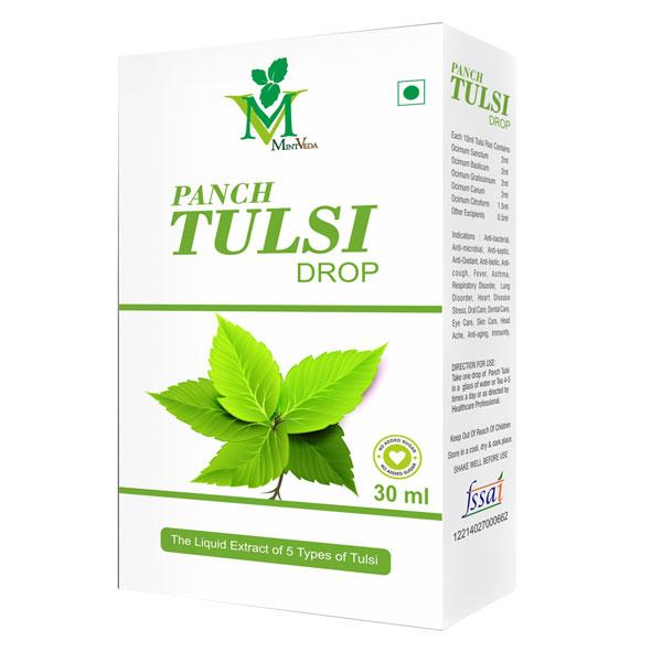 Mint Veda Panch Tulsi Drop (Pack of 4 x 30 ml) - Vitamin C