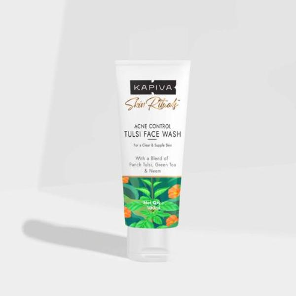 Kapiva Skin Rituals Acne Control Tulsi Face Wash 100 ml