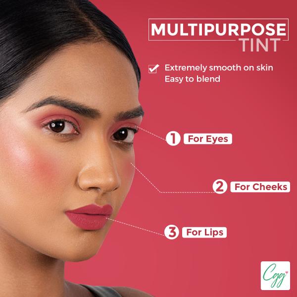 CGG Cosmetics Lip & Cheek Tint Balm SPF 15 - Go Rouge (125) 7 gm - Lip Balms