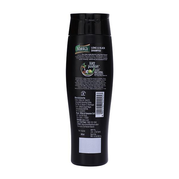 Dabur Vatika Long & Black Shampoo - Amla & Bhringraj 240 ml - Shampoos