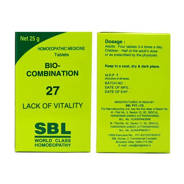 Netmeds | SBL Bio-Combination 27 Tablet 25 gm