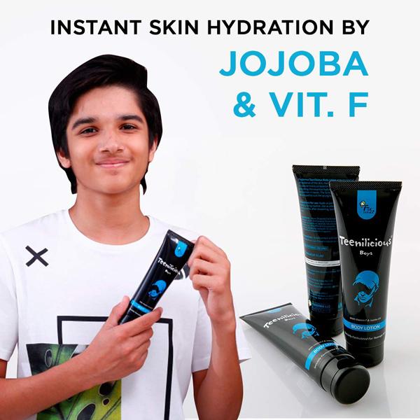 Fixderma Teenilicious Body Lotion (Boys) - Vitamin F & Jojoba Oil 150 ml - Lotions & Creams
