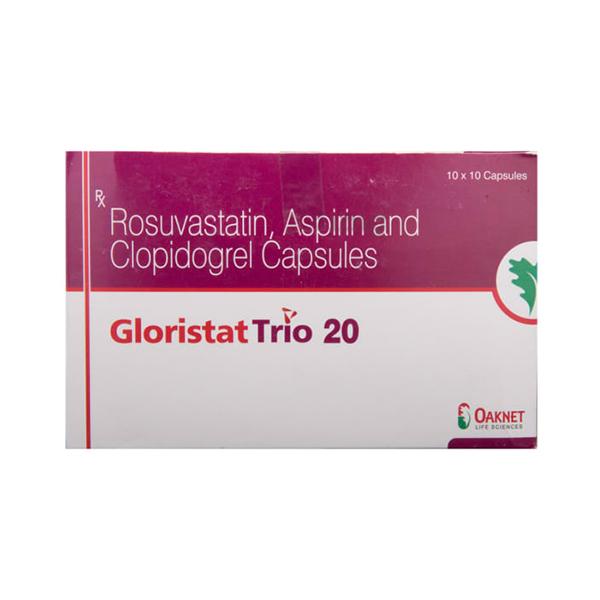 Gloristat Trio 20mg Capsule 10'S - High Cholesterol-Dys