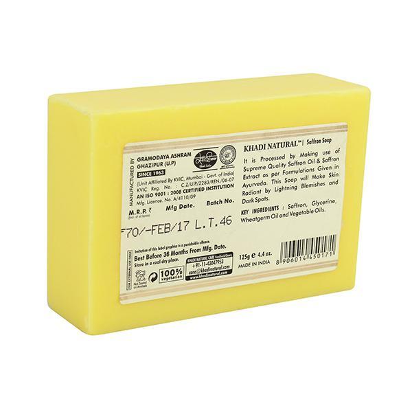 Khadi Natural Herbal Soap - Saffron 125 gm - Soaps