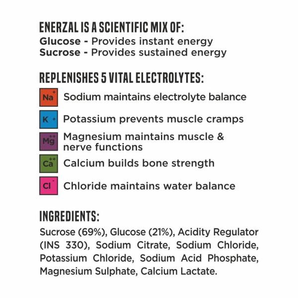 Enerzal Lime Powder 500gm - Energy Drinks