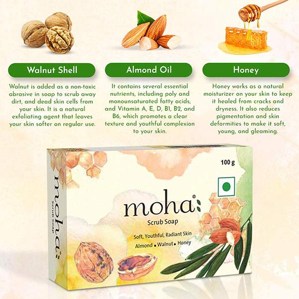 Moha Scrub Soap 100 gm - Soaps
